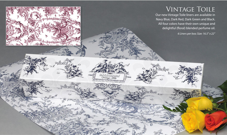 Vintage Toile Scented Drawer Liners