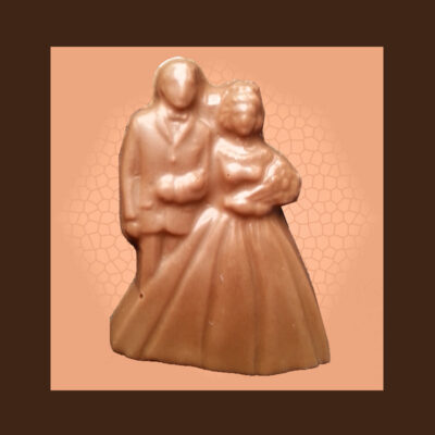 Bride and Groom Shaped Chocolate