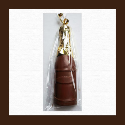 Chocolate shaped wine bottle gift
