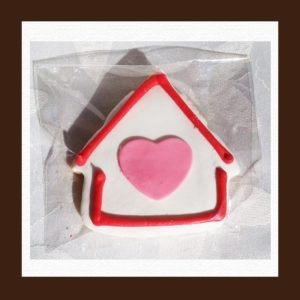 Nut Free House Shaped Sugar Cookie