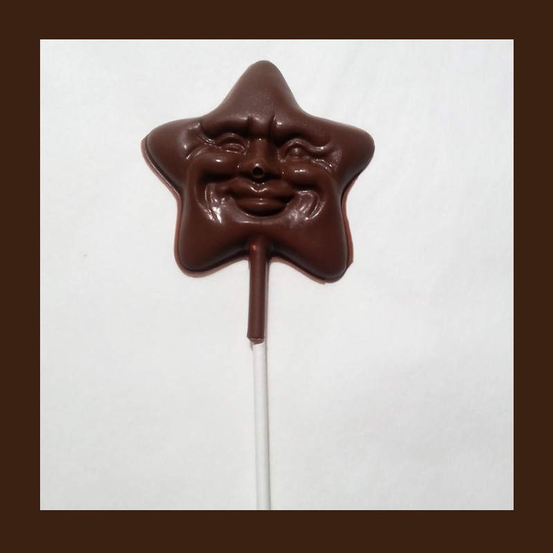 Star Shaped Chocolate Lollipop
