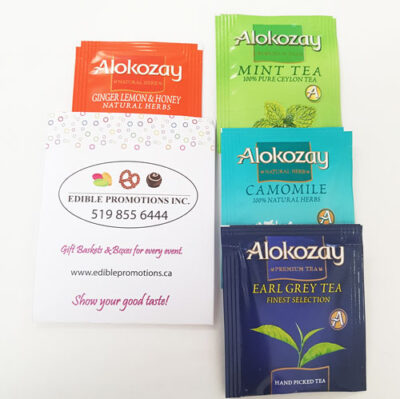 Customized Alokozay Tea Bag Sleeves Edible Promotions Hillsburgh ON