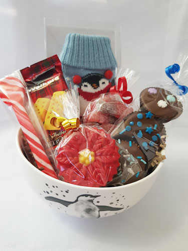 Winter Penguin Bowl - Edible Promotions Toronto