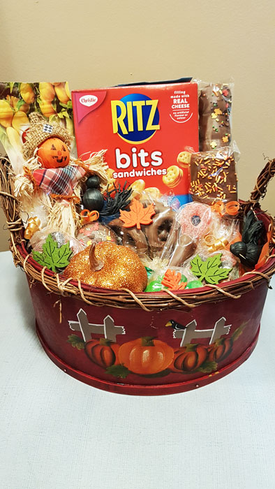 Fall Gift Basket with Ritz Bits, Edible Promotions Erin Ontario